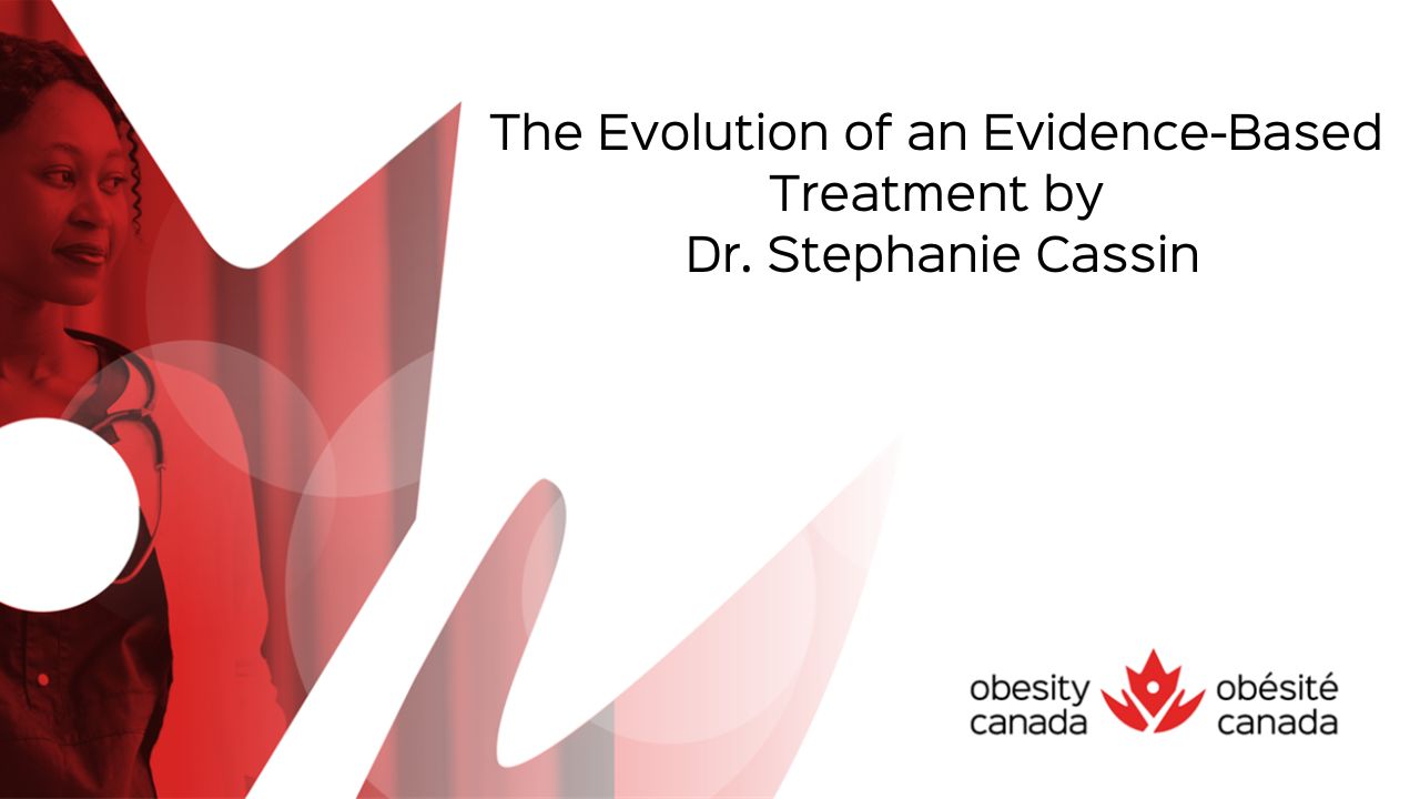 Title slide of a presentation titled "Disparities in Obesity Management: Racism in Medicine and the Flawed use of BMI" by Dr. Sean Wharton. The slide features the Obesity Canada logo and a Canadian flag design.